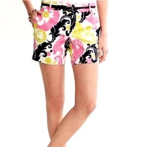 3 for $20 BANANA REPUBLIC Milly Collection Shorts Leaf Pattern Blue Pink White 2